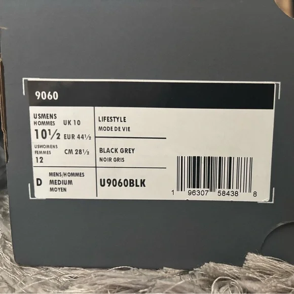 Black/Grey New Balance 9060 (U9060BLK) - Picture 4 of 4